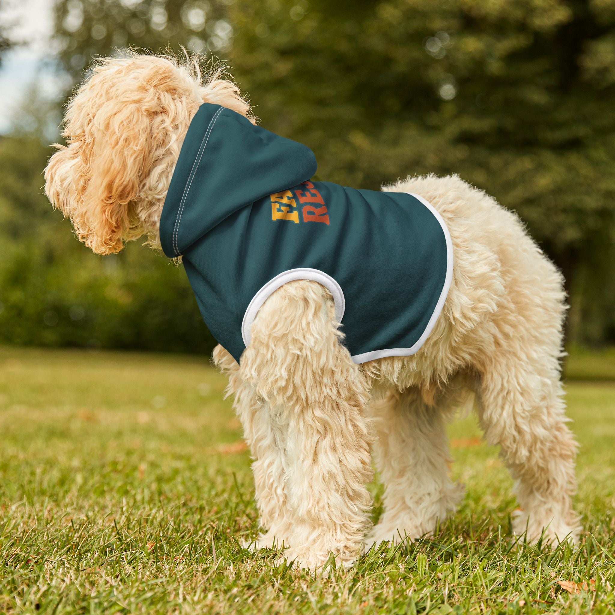 FAANG Reject Dog Hoodie – Funny Tech-Inspired Pet Sweatshirt for Washed-Up Work-from-Home Dogs